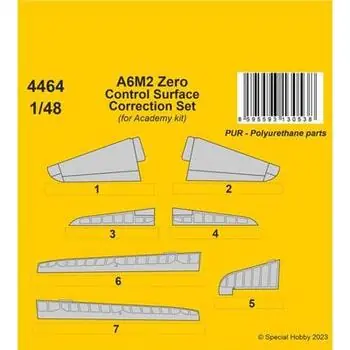 A6M2 Zero Control Surface Correction Set / for Academy kit in 1:48