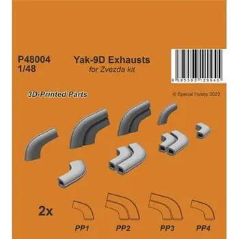 Yak-9D Exhausts in 1:48