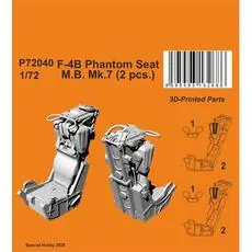 F-4B/C Phantom Seat (2 pcs) in 1:72