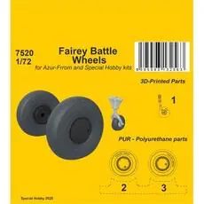 Fairey Battle Wheels for Azur-Frrom and Special Hobby kits in 1:72