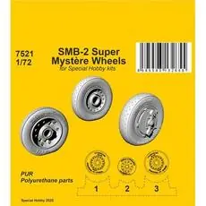 SMB-2 Super Mystère Wheels for Special Hobby kits in 1:72