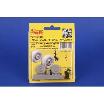 Vickers Wellington Mainwheels and Tailwheel w/Leg for Special Hobby in 1:72