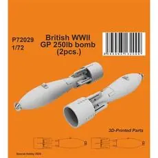 WWII GP 250lb bomb (2pcs.) in 1:72