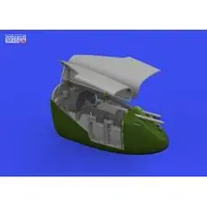 P-38J nose gun bay PRINT for TAMIYA in 1:48