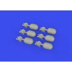 WWII USAAF oxygen cylinder A-4 PRINT in 1:48