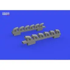P-39Q exhaust stacks PRINT 1/72 for ARMA HOBBY in 1:72