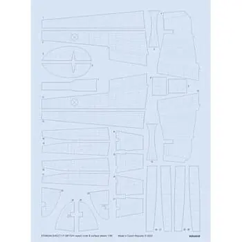 P-38F/G/H raised rivets & surface details for TAMIYA in 1:48