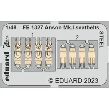 Anson Mk.I seatbelts STEEL 1/48 for AIRFIX in 1:48