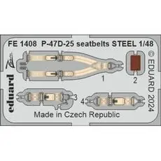P-47D-25 seatbelts STEEL 1/48 in 1/48