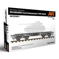 GERMAN RAILWAY SCHWERER PLATTFORMWAGEN TYME SSYS 1/35 in 1:35