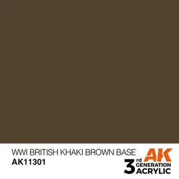 Britische Khakibraune Basis aus dem Ersten Weltkrieg