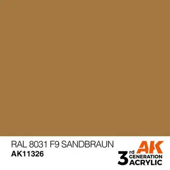RAL 8031 ​​F9 Sandbraun