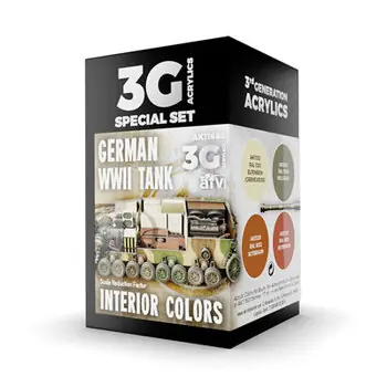 DEUTSCHE PANZERINNENFARBEN AUS DEM ZWEITEN WELTKRIEG