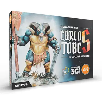 SIGNATURE SET. CARLOS TOBES - 14 FARBEN + FIGUR