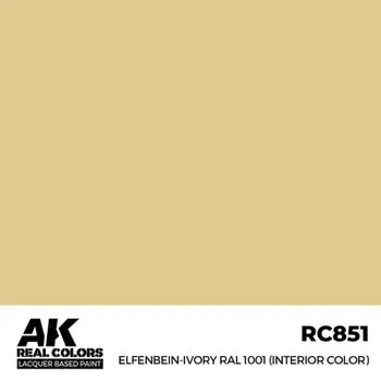 Real Colors: Elfenbein-Elfenbein RAL 1001 (Innenfarbe) 17 ml.