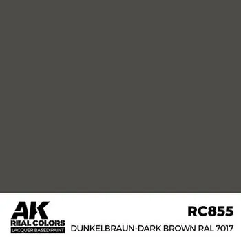 Real Colors: Dunkelbraun-Dark Brown RAL 7017 17 ml.
