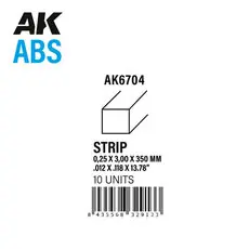 Streifen 0,25 x 3,00 x 350mm - ABS STRIP