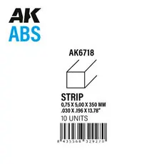 Streifen 0,75 x 5,00 x 350mm - ABS STRIP