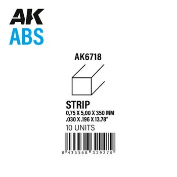 Streifen 0,75 x 5,00 x 350mm - ABS STRIP