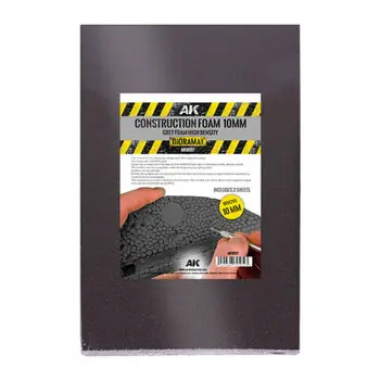 BAUSCHAUM 10MM - BLAUER SCHAUM 195 x 295 MM (2 BLÄTTER)
