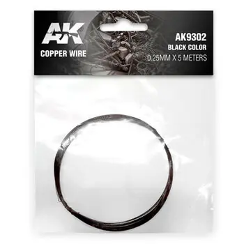 Kupferdraht 0,25 mm x 5 Meter SCHWARZ