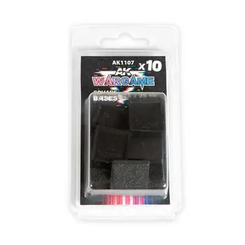 PLASTIC WARGAME BASES. SQUARE BASE 25x25mm