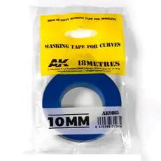 Blaues Abdeckband für Kurven 10mm