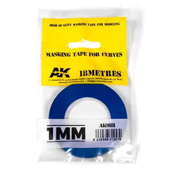 Blaues Abdeckband für Kurven 1mm