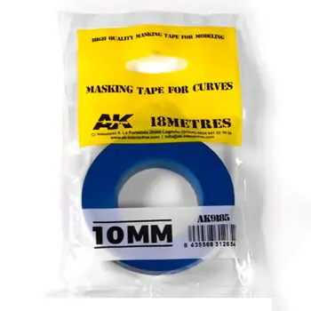 Blaues Abdeckband für Kurven 10mm