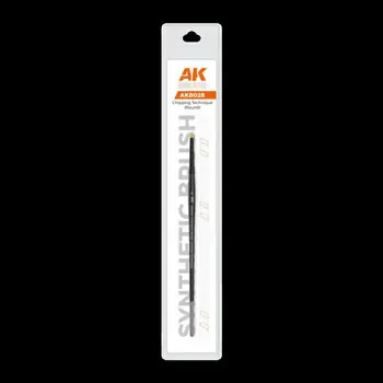 AK SYNTHETIC BRUSH - CHIPPING TECHNIQUE (RUND)