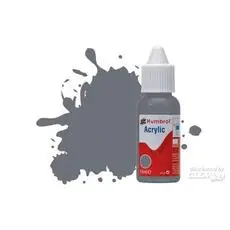 HUMBROL ACRYLIC DROPPER BOTTLE 14ML No 145 Medium Grey Matt HUMBROL ACRYLIC DROPPER BOTTLE 14ML No 145 Medium Grey Matt