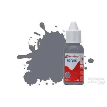 HUMBROL ACRYLIC DROPPER BOTTLE 14ML No 145 Medium Grey Matt