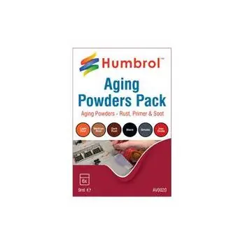 HUMBROL Aging powders mixed pack - 6 x 9ml