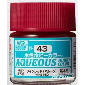 Aqueous wässrige Hobbyfarben (10 ml) Weinrot