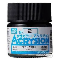 Mr Hobby -Gunze Acrysion (10 ml) Schwarz