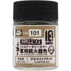 Mr Hobby -Gunze Little Armory Farbe (18ml) 10. Jubiläum ALUMITE BLACK