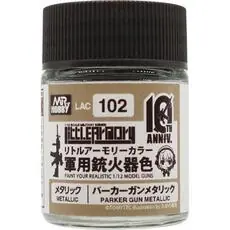 Mr Hobby -Gunze Little Armory Farbe (18ml) 10. Jubiläum PARKER GUN METALLIC
