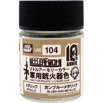 Mr Hobby -Gunze Little Armory Farbe (18ml) 10. Jubiläums-Blau-Gun Metallic
