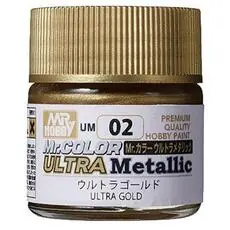 Mr Hobby -Gunze Mr. Color Ultra Metallic (10 ml) Ultra Gold