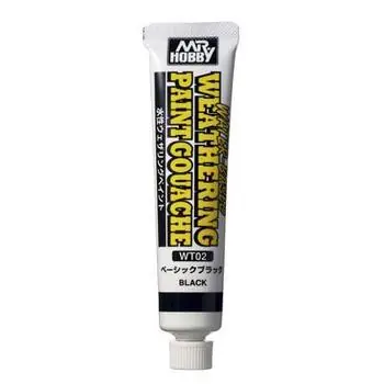 WASSERBASIERENDE WITTERUNGSFARBE GOUACHE BASIC SCHWARZ