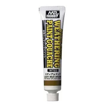 WASSERBASIERENDE VERWITTERUNGSFARBE GOUACHE HELLES SCHLAMMBRAUN