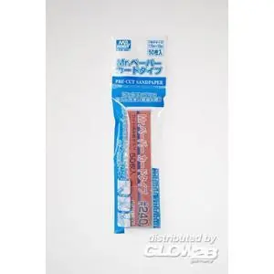 Mr Hobby -Gunze Mr. Paper Card Type Sandpapier #240 (50 Stück)