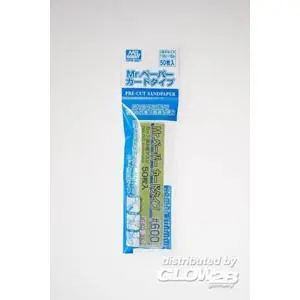 Mr Hobby -Gunze Mr. Paper Card Type Sandpapier #600 (50 Stück)