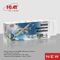Acrylic Paint Set for WWII Japanese Aviation