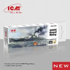 Acrylic Paint Set for WWII Royal Navy 6 x12 ml