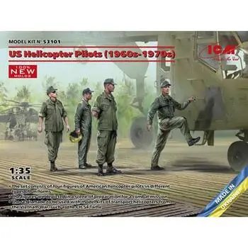 US Helicopter Pilots (1960s-1970s) (100% new molds) in 1:35