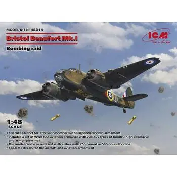 Bristol Beaufort Mk.I. Bombing raid in 1:48