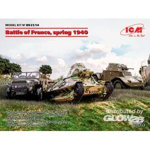 Battle of France, spring 1940 (Panhard 178 AMD-35,FCM 36,Laffly V15T) in 1:35
