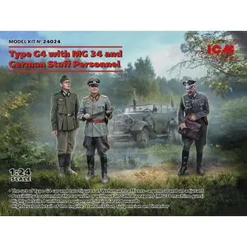 Type G4 with MG 34 and German Staff Personnel in 1:24
