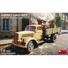 German 3t Cargo Truck with MG 151/20 Drilling in 1:35 German 3t Cargo Truck with MG 151/20 Drilling in 1:35